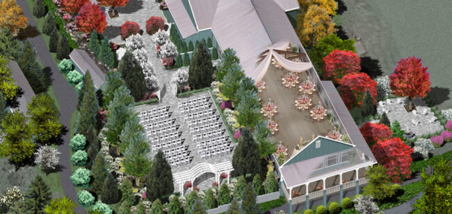 Applecross-Outdoor-Wedding-Garden-Aerial