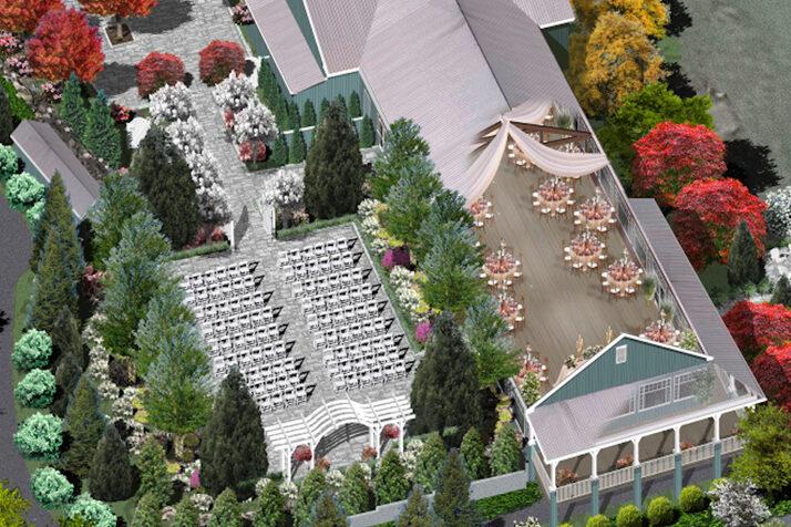 Applecross-Outdoor-Wedding-Garden-Aerial